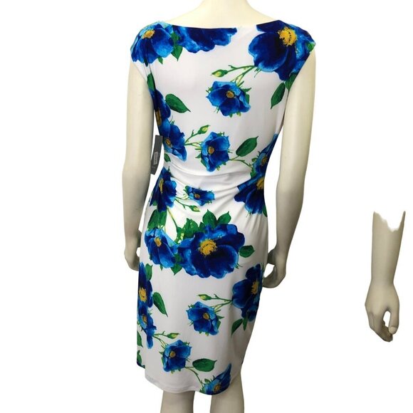 LAUREN RALPH LAURE SHEATH FLORAL DRESS SZ 8 NWT - Picture 6 of 7